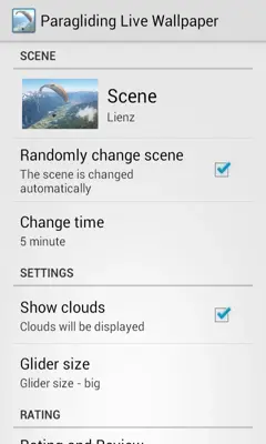 Paragliding Live Wallpaper android App screenshot 6